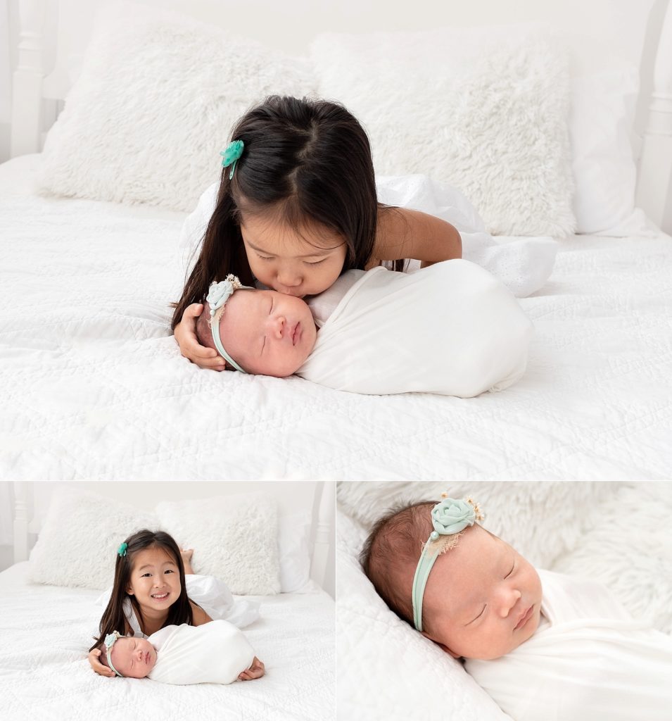 newborn and sibling photography